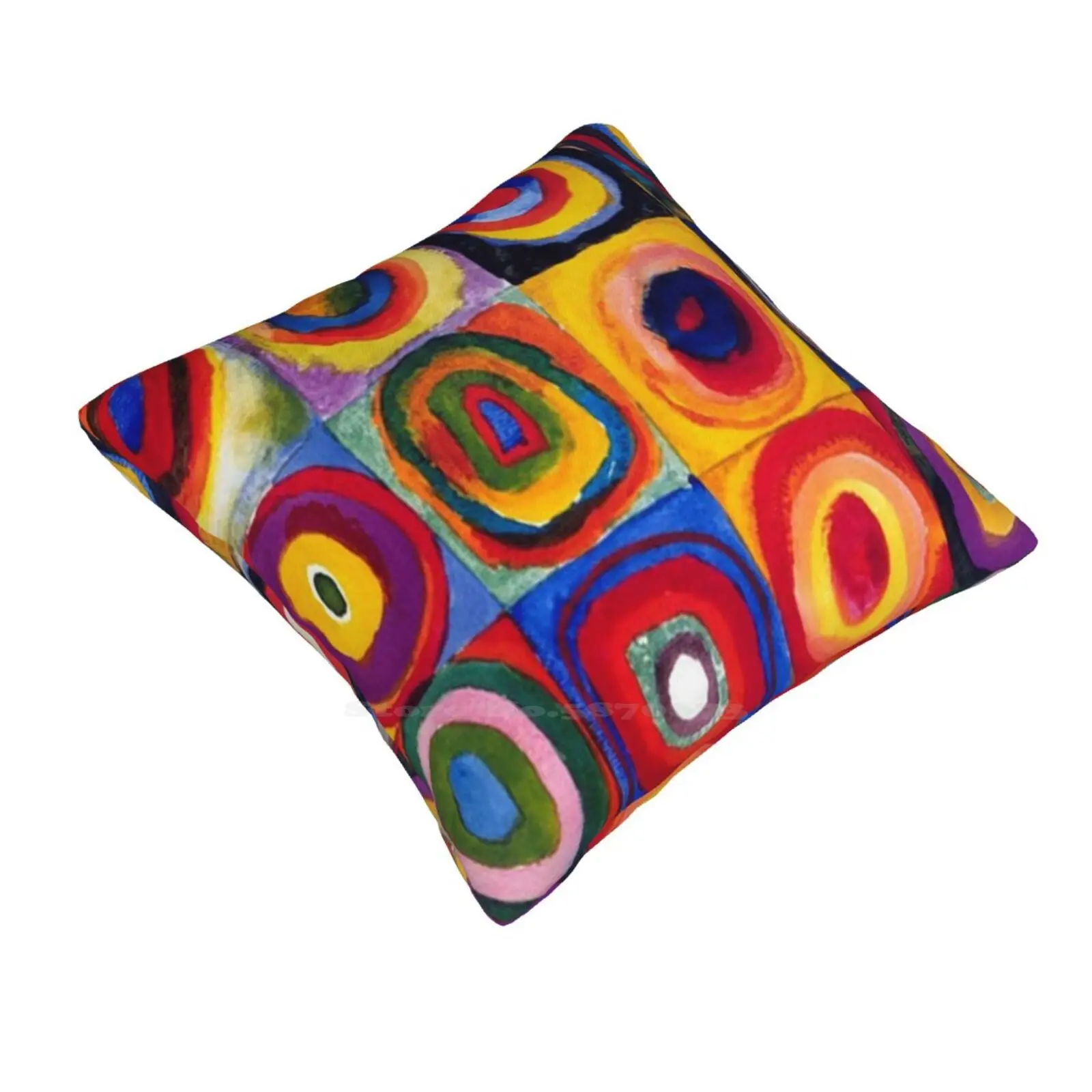 Wassily Kandinsky-Art Fashion Sofa Throw Pillow Cover Pillowcase Colorful Expressionism Russian Kandinsky Abstract Art