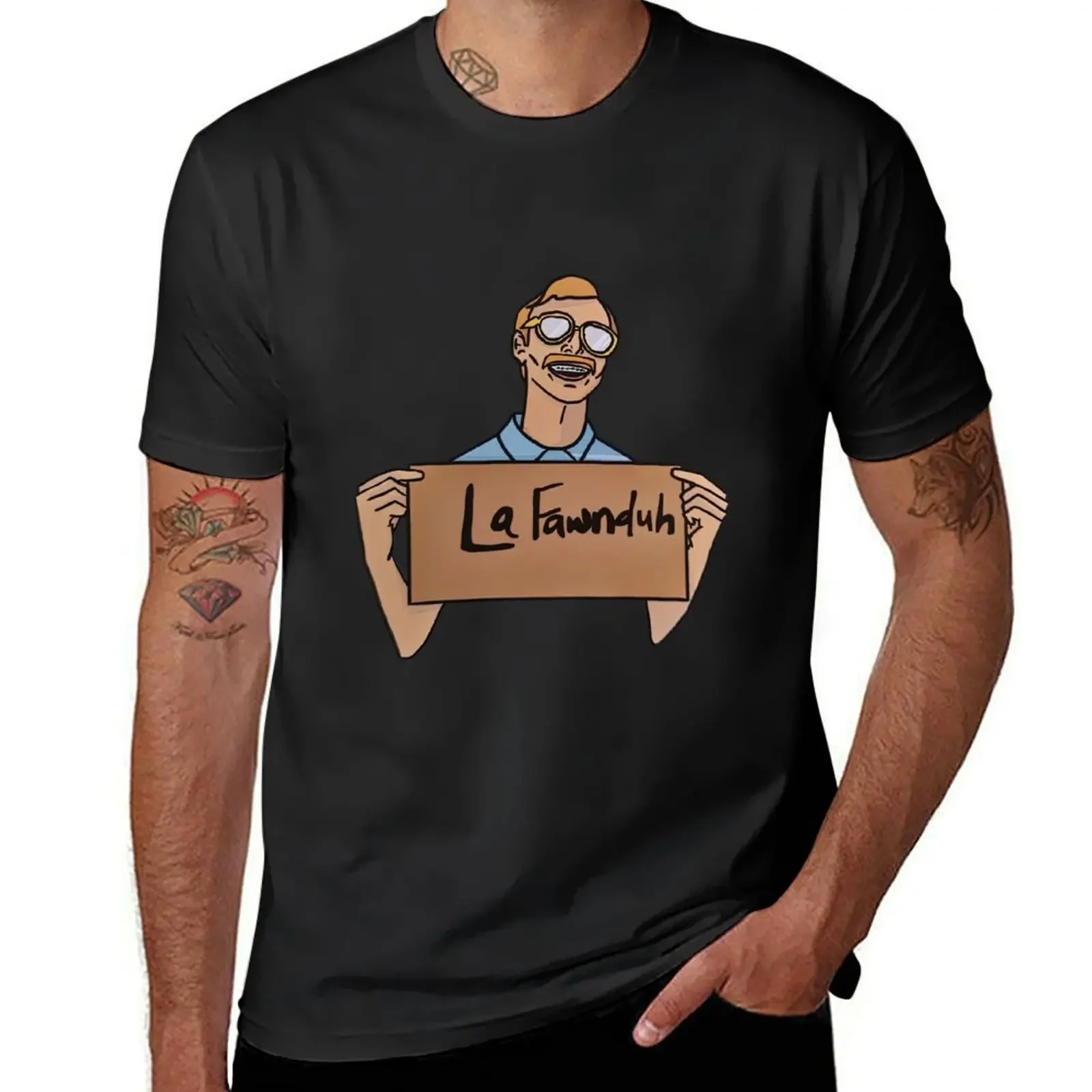 Napoloen Dynamite Themed La Fawnduh T-Shirt man clothes anime basketball graphic tees men graphic t shirts