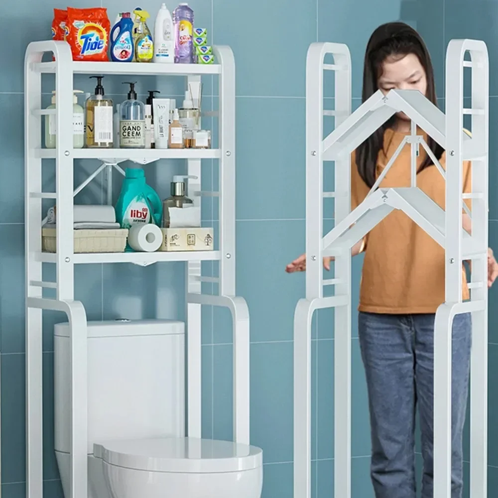 Multi Story Floor Standing Toilet Narrow Edge Storage Rack Over The Toilet Shelf For Bathroom Space Save Storage Bathroom Shelf