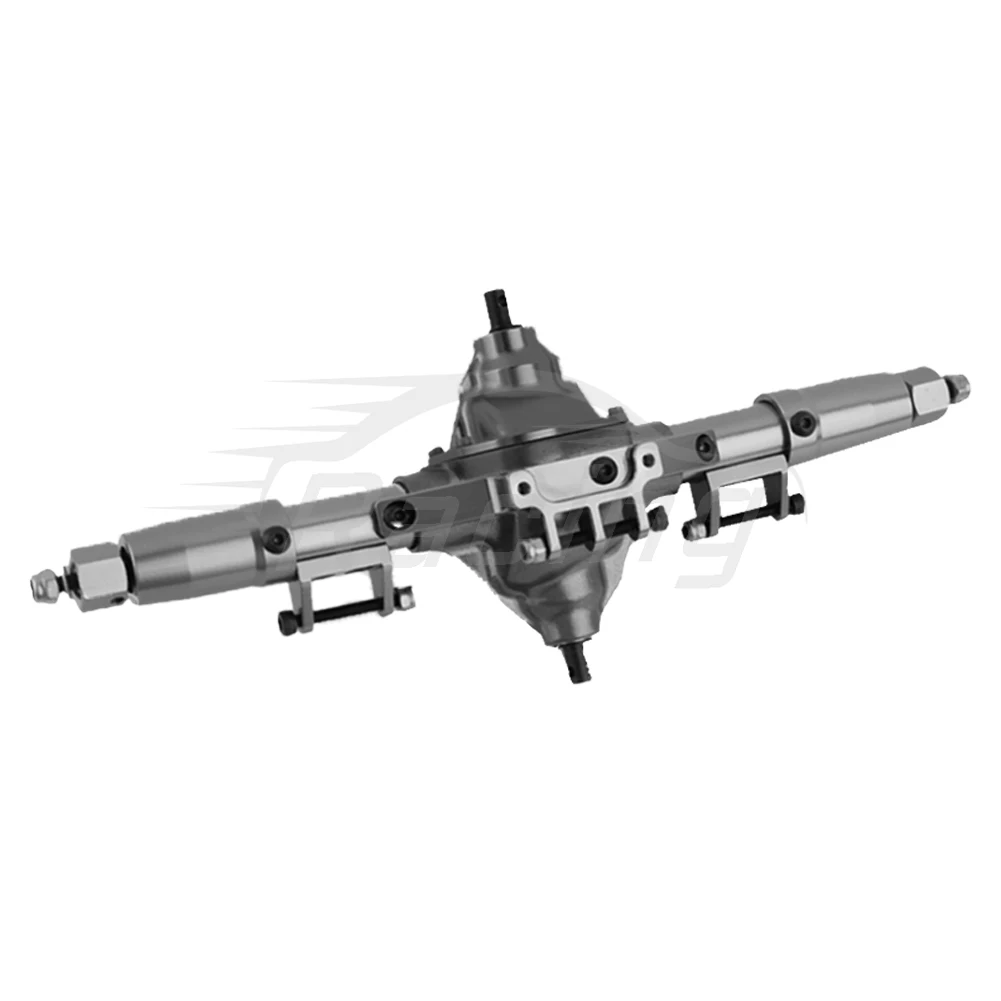 Metalllegierung Vorne Mitte Hinten Gerade Achse mit Servo Basis für 1/10 RC Rock Crawler Auto Axial SCX10 RC 4WD D90 Upgrade Teile
