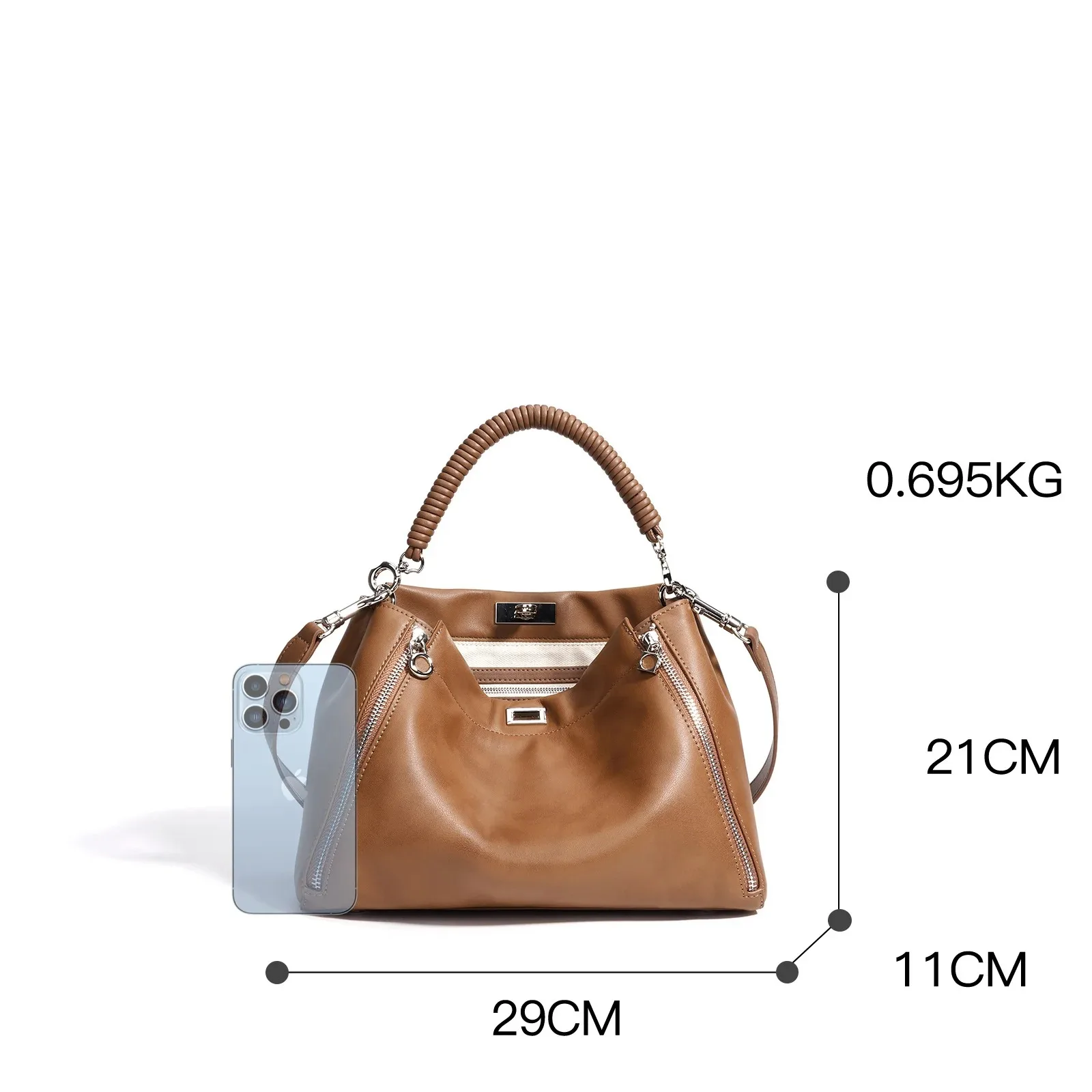 2026 New in Full Grain Genuine Leather Bag for Women Fashionbale Satchel Shoulder Purses Luxury Soft Cowhide Handbag