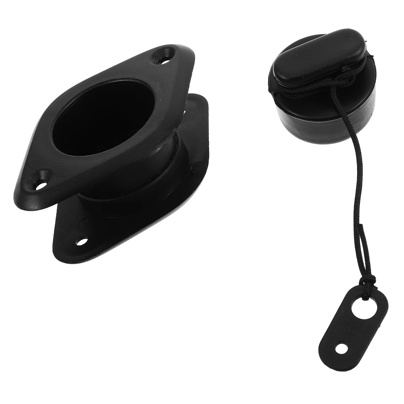 

Rubber Boat Drain Plug Canoe Holes Stopper Yacht Plugs One Way Valve Black Scupper