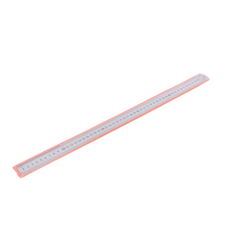 B21B Righello metrico in acciaio inossidabile con scanalatura destra 6X Righello metrico in acciaio inossidabile da 50 cm