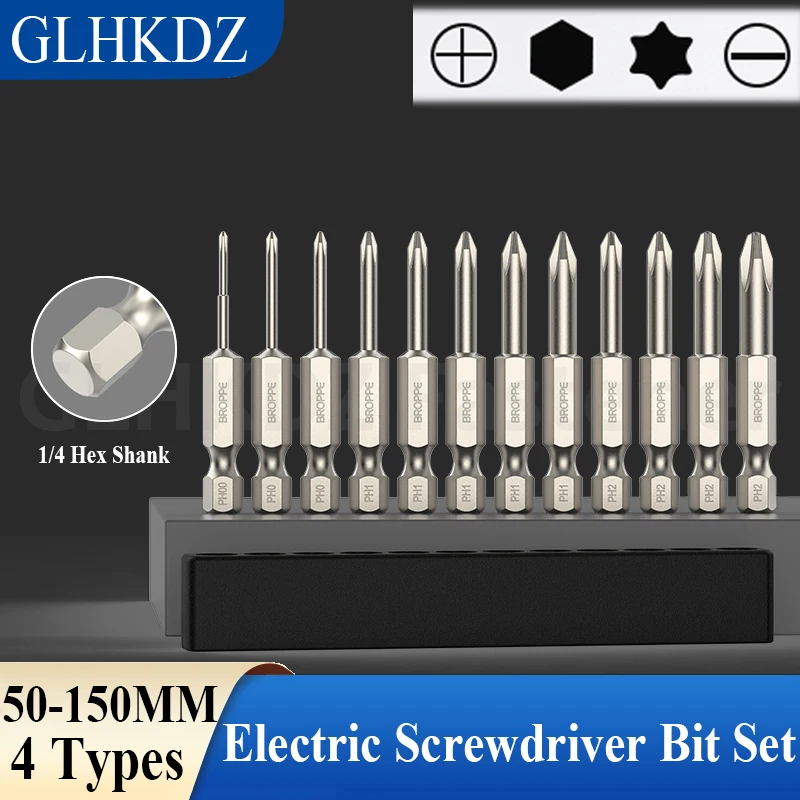 

Electric Screwdriver Bit Set Phillips/Slotted/Torx/Hex Screwdriver Bit 1/4 Hex Shank Magnetic Driver Bits Power Tool Bits