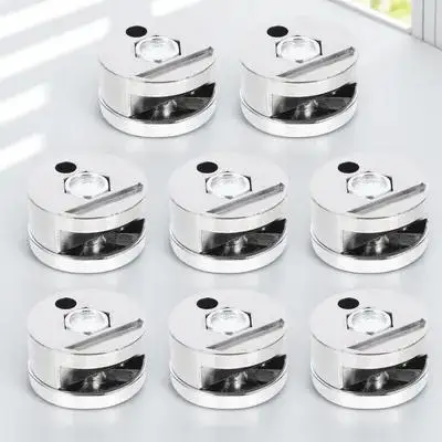 

8Pcs Wall Mirror Clips Stable Structure Good Durability Smooth Surface Without Burrs Practical Home Use Mirror Holder Clips