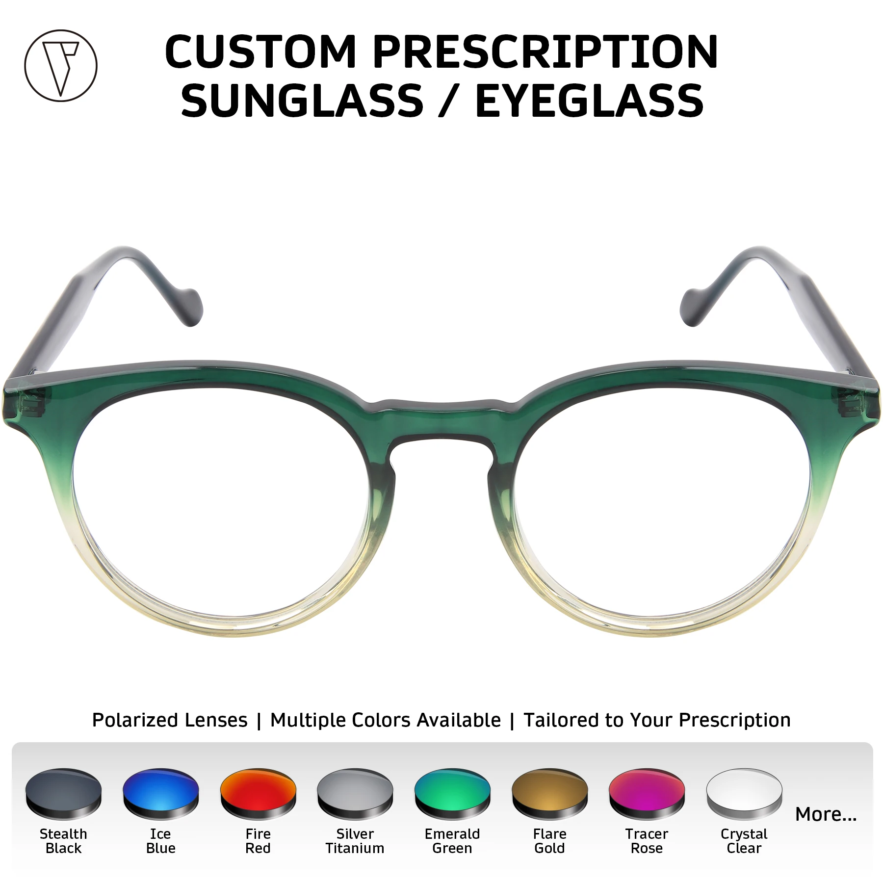 

ONDEX Custom Prescription Sunglasses/Eyeglasses,Stylish UV400 Polarized Lenses,Photochromic Lens,Personalized Power-1.00 to-8.50