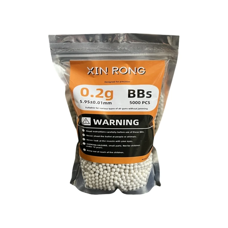 5000 rodadas airsoft paintball 5.95mm bbs balas 0.2g 6mm greve bola arma de ar tático alta quantidade bolas bb para brinquedos de tiro