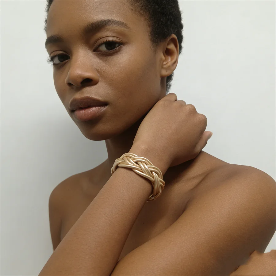 الموضة الملونة اليدوية 6 ستراند جديلة أساور 15 مللي متر عرض اليدوية هلام الإسورة لامعة مجوهرات الحفلات الإكسسوار للنساء