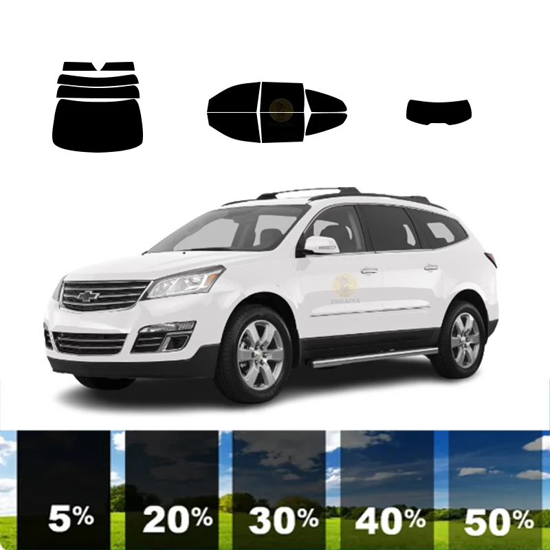 

precut Removable Window Tint Film For Car 100% UVR 5%-70%VLT Heat Insulation Carbon ﻿For CHEVROLET TRAVERSE 4 DR SUV 2008-2017