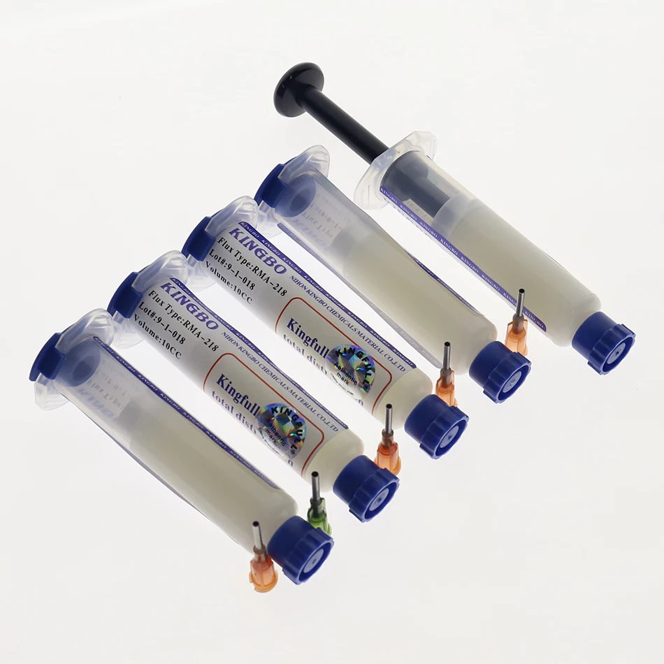 KINGBO RMA-218 No-Clean BGA Rebillage Soudure Boule Réparation Soudure Flux Pâte 10CC