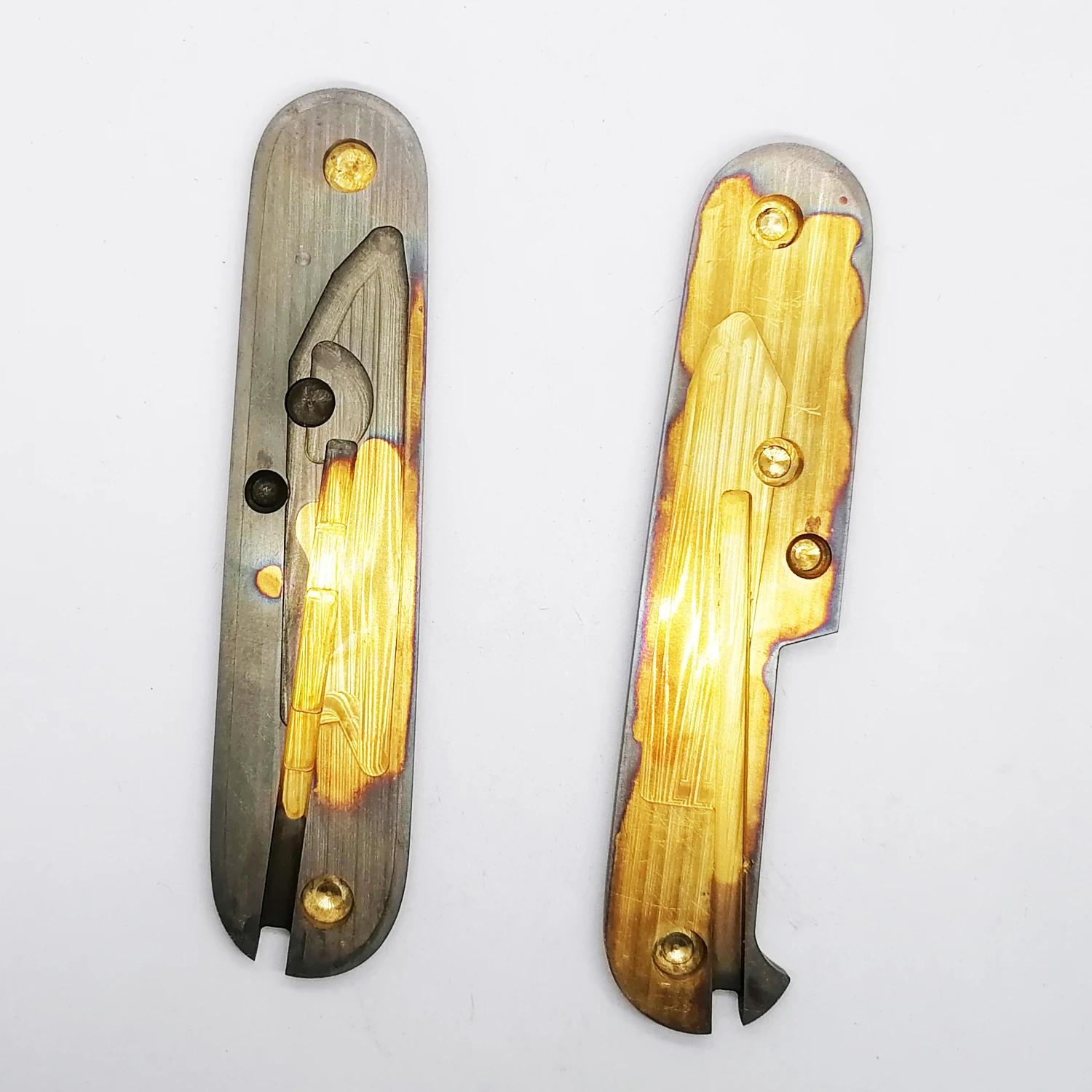 Hand Made Brass Scales for 91mm Victorinox 91mm SAK Scales