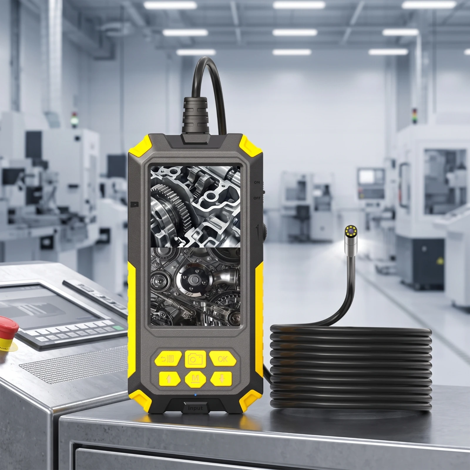 デュアルレンズ付き検査カメラ、充電式工業用ボアスコープ（スク - Endoscope Inspection Camera のレビューと価格