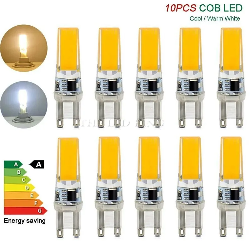 

10X G9 led bulb 5W 7W 9W 12W 15W 18W 220V 240V G9 led lamp COB G9 LED Corn light Replace 30W 40W 50W 70W 80W halogen light