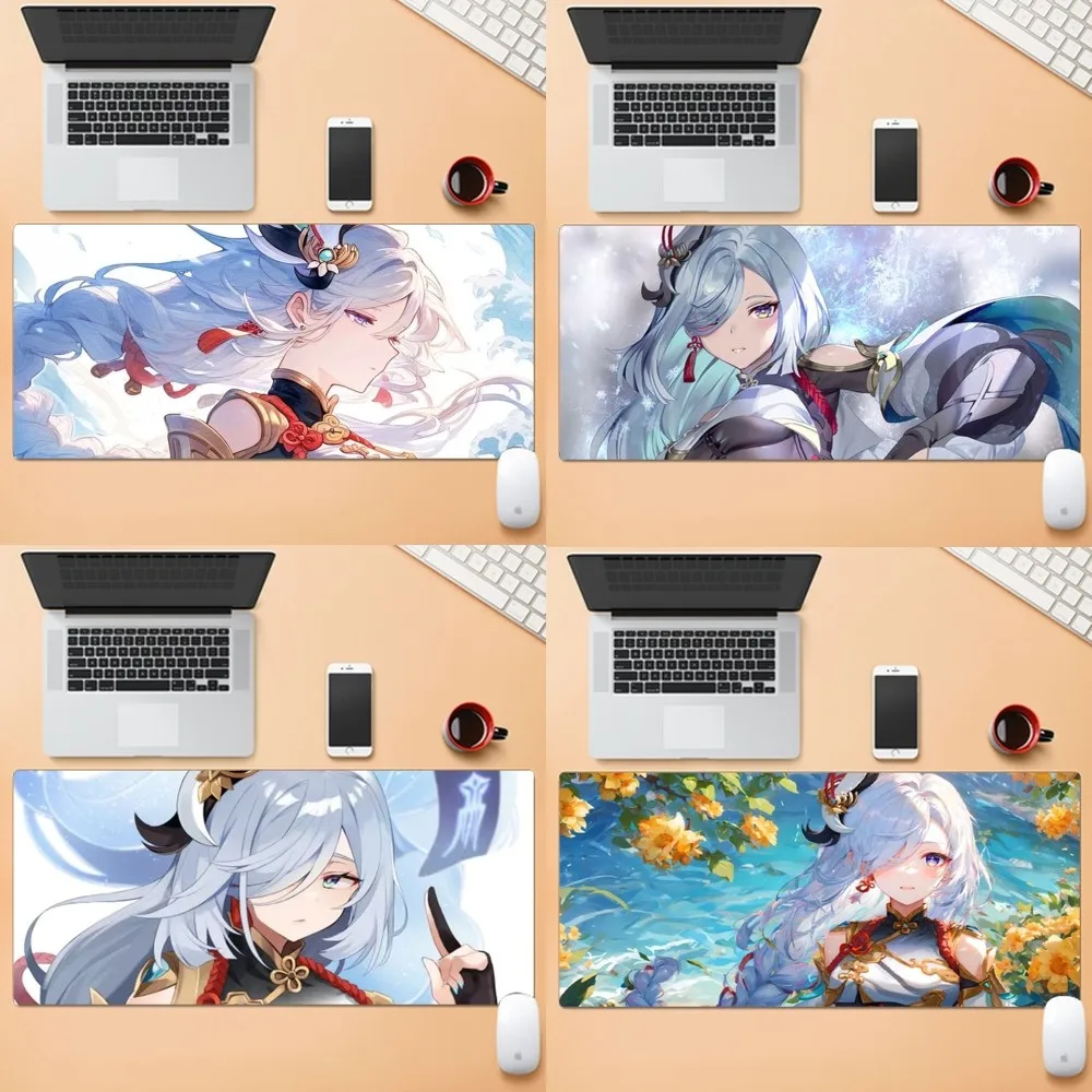 

G-Genshin I-Impact S-Shenhe-e Mousepad New Arrivals Large Gaming Mousepad L XL XXL Gamer Mouse Pad Size For Keyboards Mat