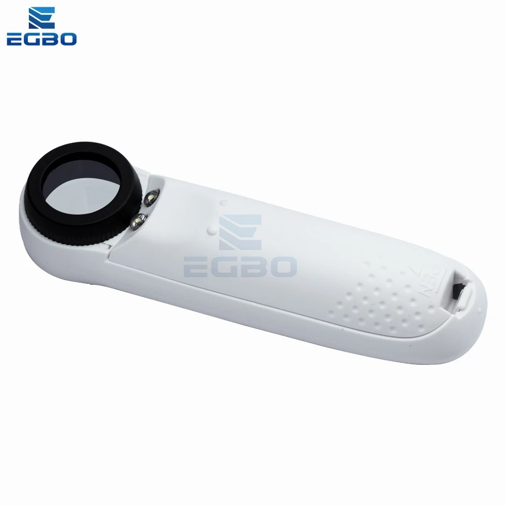 Lente d'ingrandimento portatile EGBO 15X, strumento tascabile portatile, 2 luci a LED, lente d'ingrandimento professionale