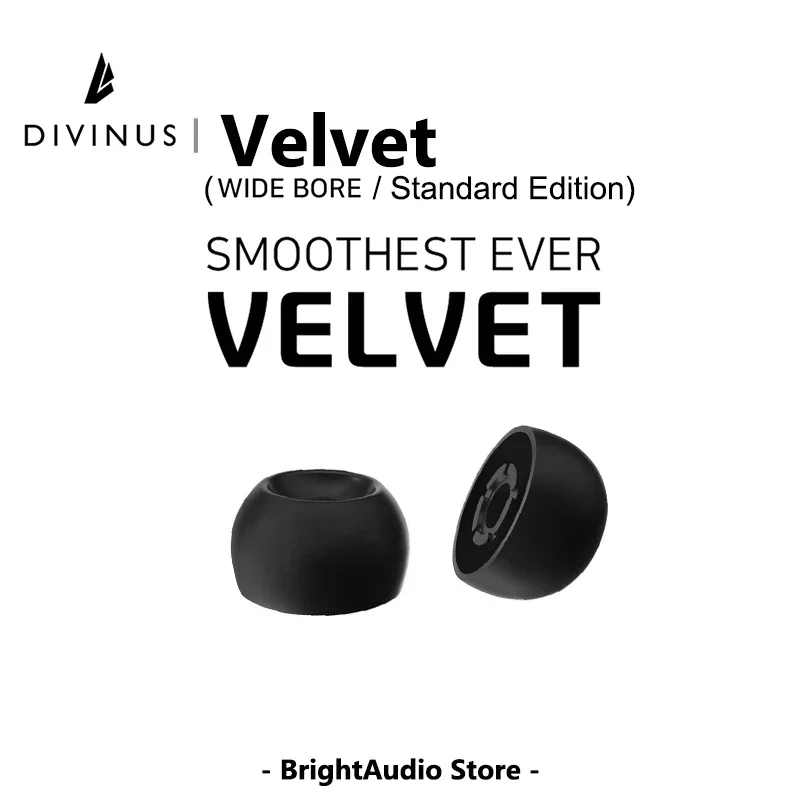 DIVINUS Velvet Wide Bore Silicone Eartips For 4-6mm Nozzle Eerphone Soft Deeply Ear Tips for FiiO / DUNU / hidizs