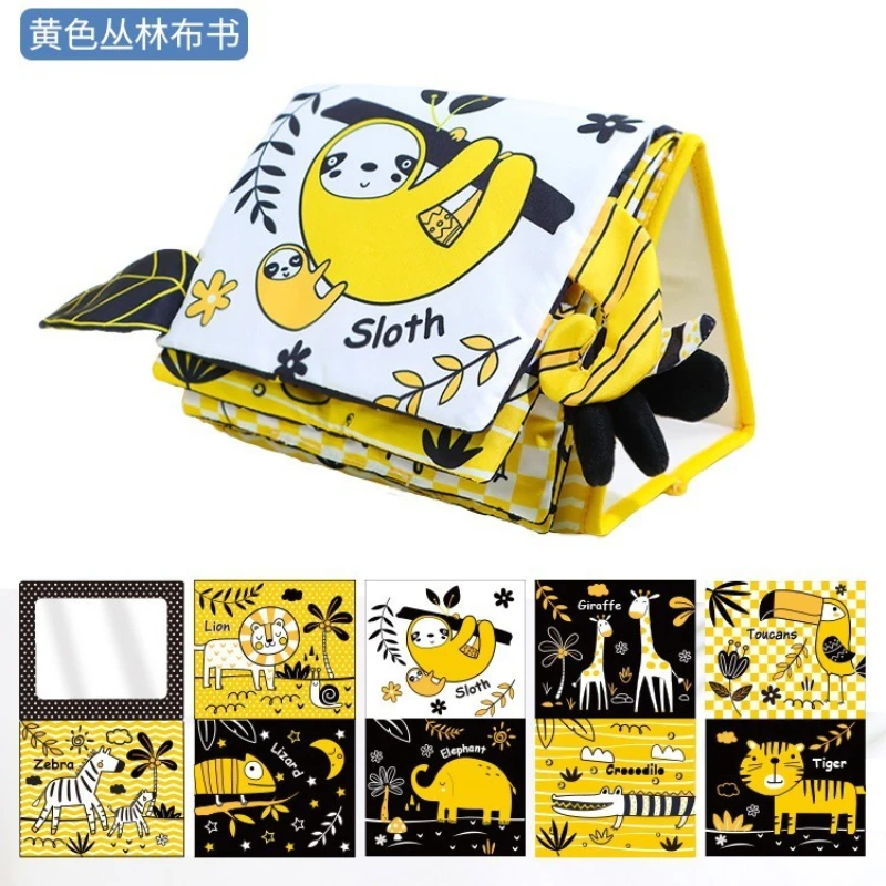 Aipinqi nouveau calendrier de bureau livre en tissu, bébé tête haute formation amusant miroir bébé couleur illumination bureau calendrier Spot