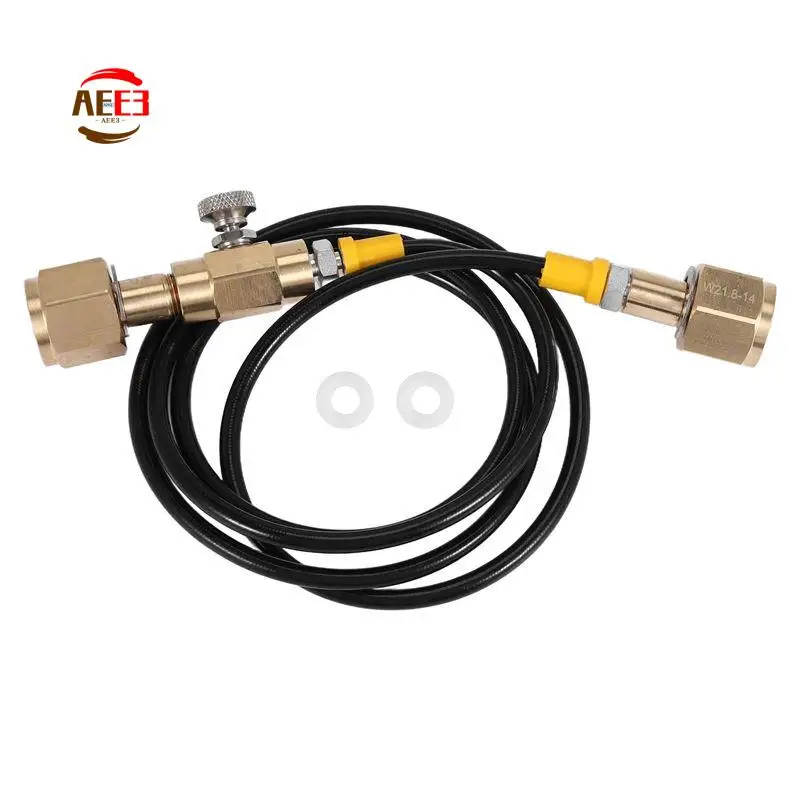 

Станция заправки бака AEE3-O2, перенос адаптера для зарядки со шлангом длиной 1,5 м, 5 футов, от W21.8-14 до W21.8-14 (DIN 477)