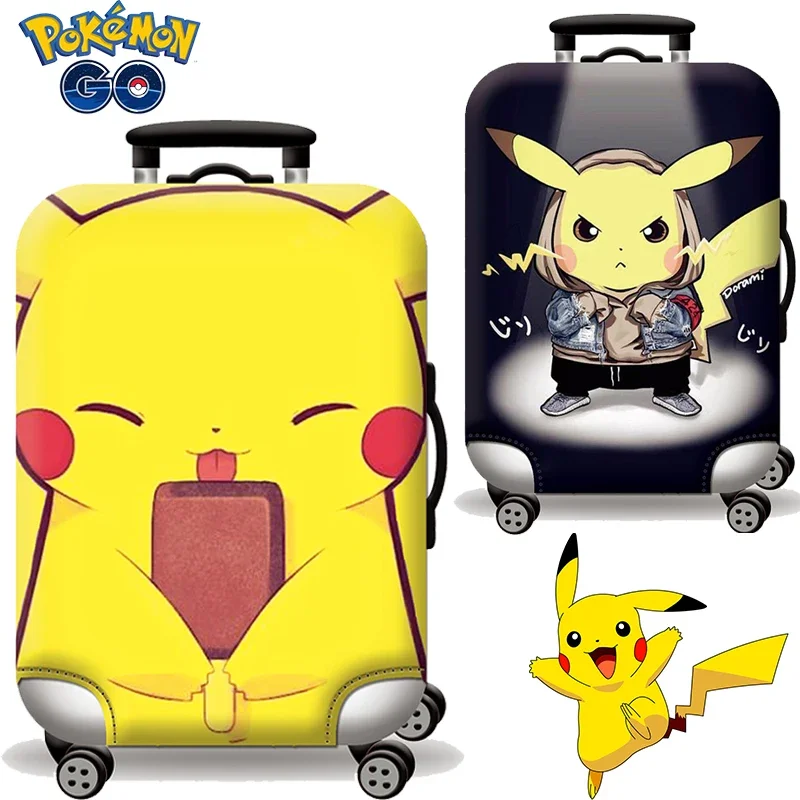 Pokemon Pikachu Travel Luggage Protective Cover Zipper Suit for 18-32 Inch Bag Suitcase Covers Trolley Cover Travel Accessories