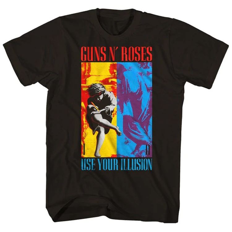 Classic Vintage November Rain Guns N' Roses T-shirt Cotton Men Women Rock Band Music Graphic Tee Retro Short Sleeve Tops