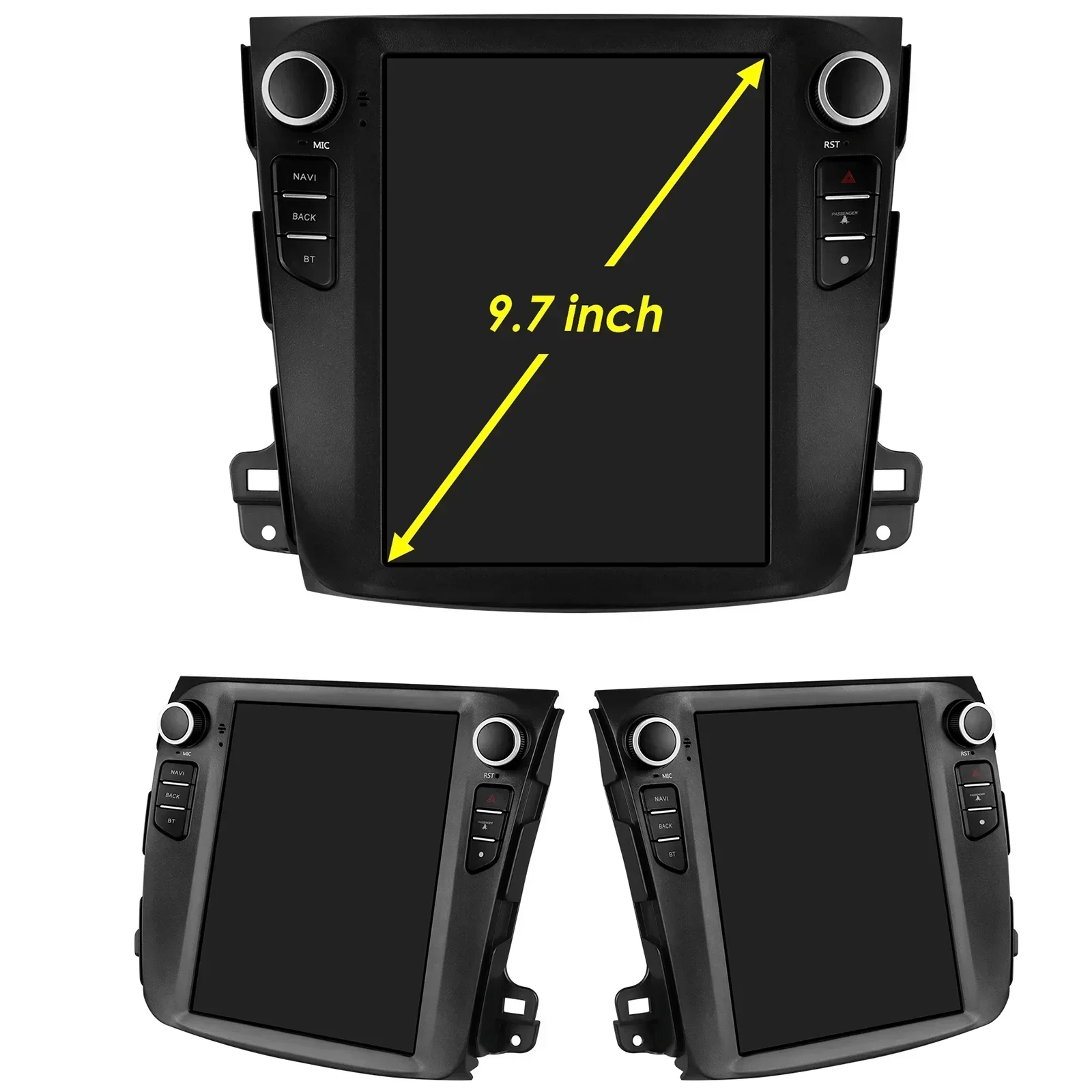 Pro AI System 4G 2Din Android 14 راديو السيارة لميتسوبيشي أوتلاندر Xl 2 2008-2013 مولتي ميديا كاربلاي ستيريو GPS 9.7"