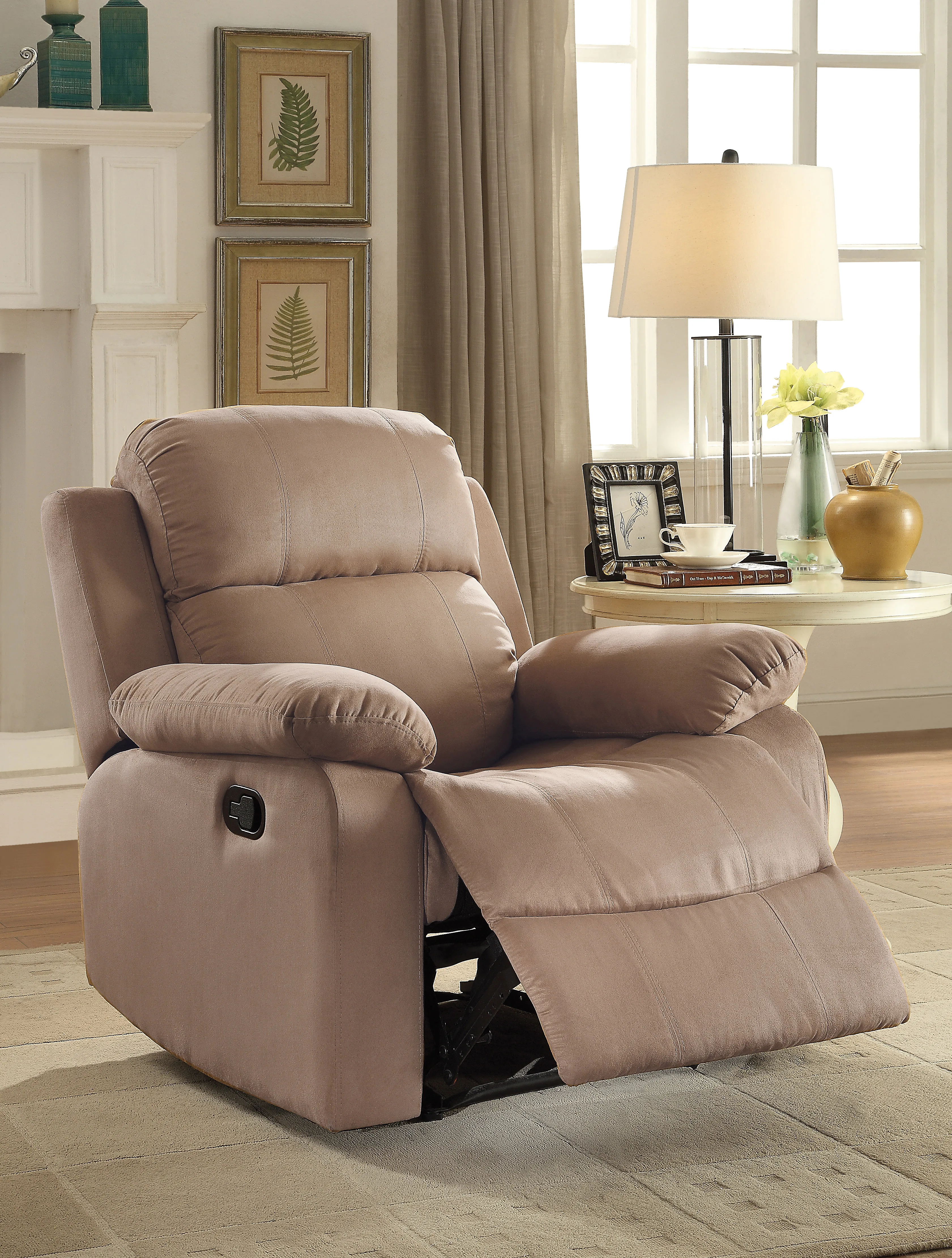 

ACME Parklon Recliner (Motion) in Brown Microfiber