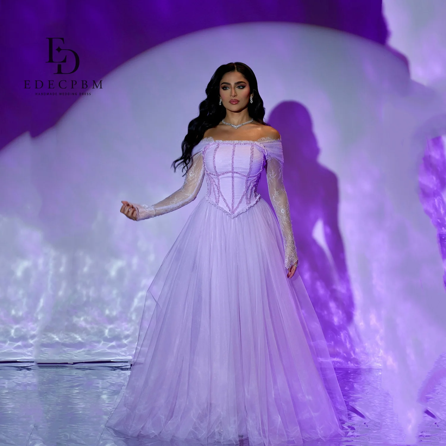 

EDECPBM Customized Luxurious Women's Evening Dresses 2025 Designers A-line Beautiful Prom Dresses Store Purple Vestidos De Festa