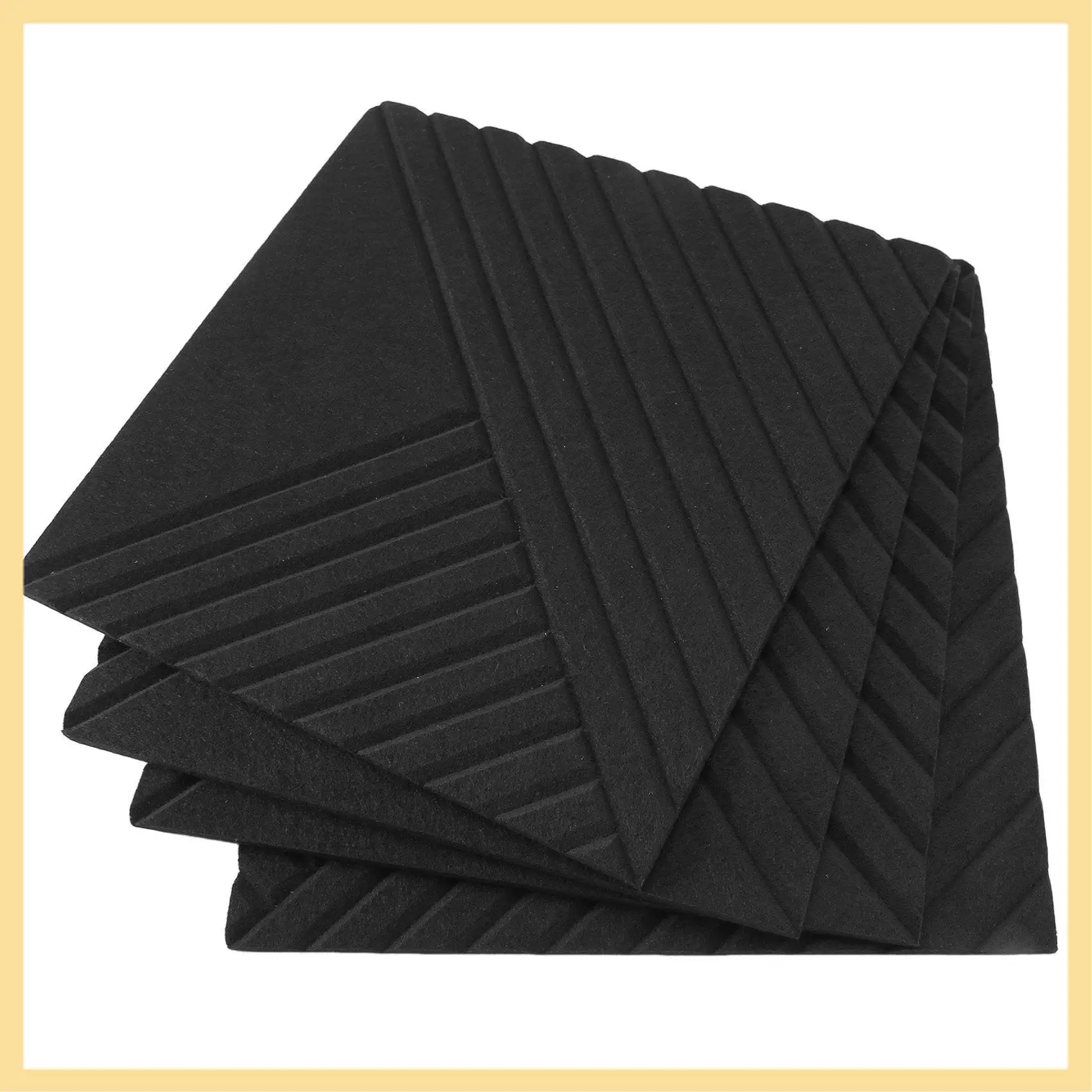 

AA90-12 Pack Acoustic Panels,12 X 12 X 0.4 Inch Soundproof Foam Panels,Decorative Soundproof Wall Panels For Home
