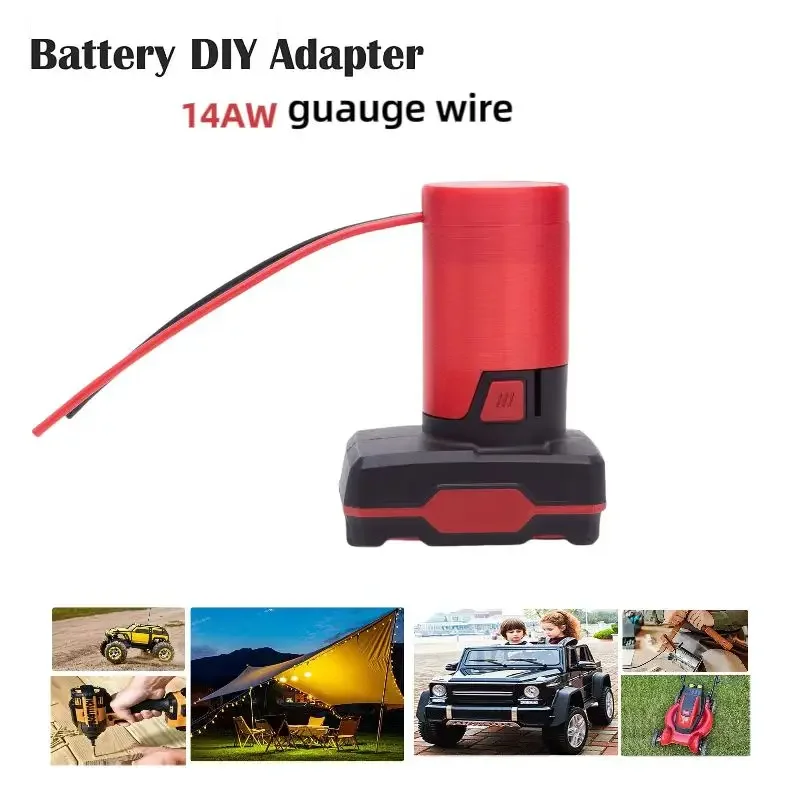 DIY Converter Battery Adapter For Parkside 12V Adapter DIY 14AWG Converter Power Wheel Converter Connector Output (No Battery)