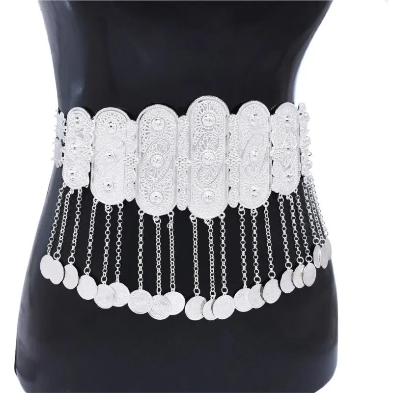 

﻿Indian Arabian Algeria Wedding Waist Chain Exquisitely Carved Vintage Women's Elegant Banquet Festival Jewelry Accessories﻿﻿﻿