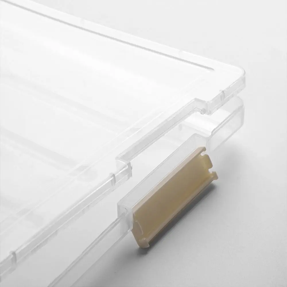 Imagem -05 - Plástico Transparente a4 File Organizer Caixa Impermeável Engrossar Slim Document Case Multifuncional à Prova de Poeira Papel Material de Escritório