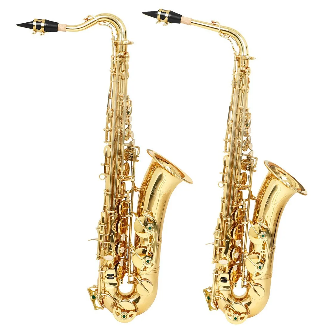 Alto Saxophone C Key, Double Bend Neck, Gold Lacquer, Professional Grade, Adult Exam, High Quality Musical Instrument