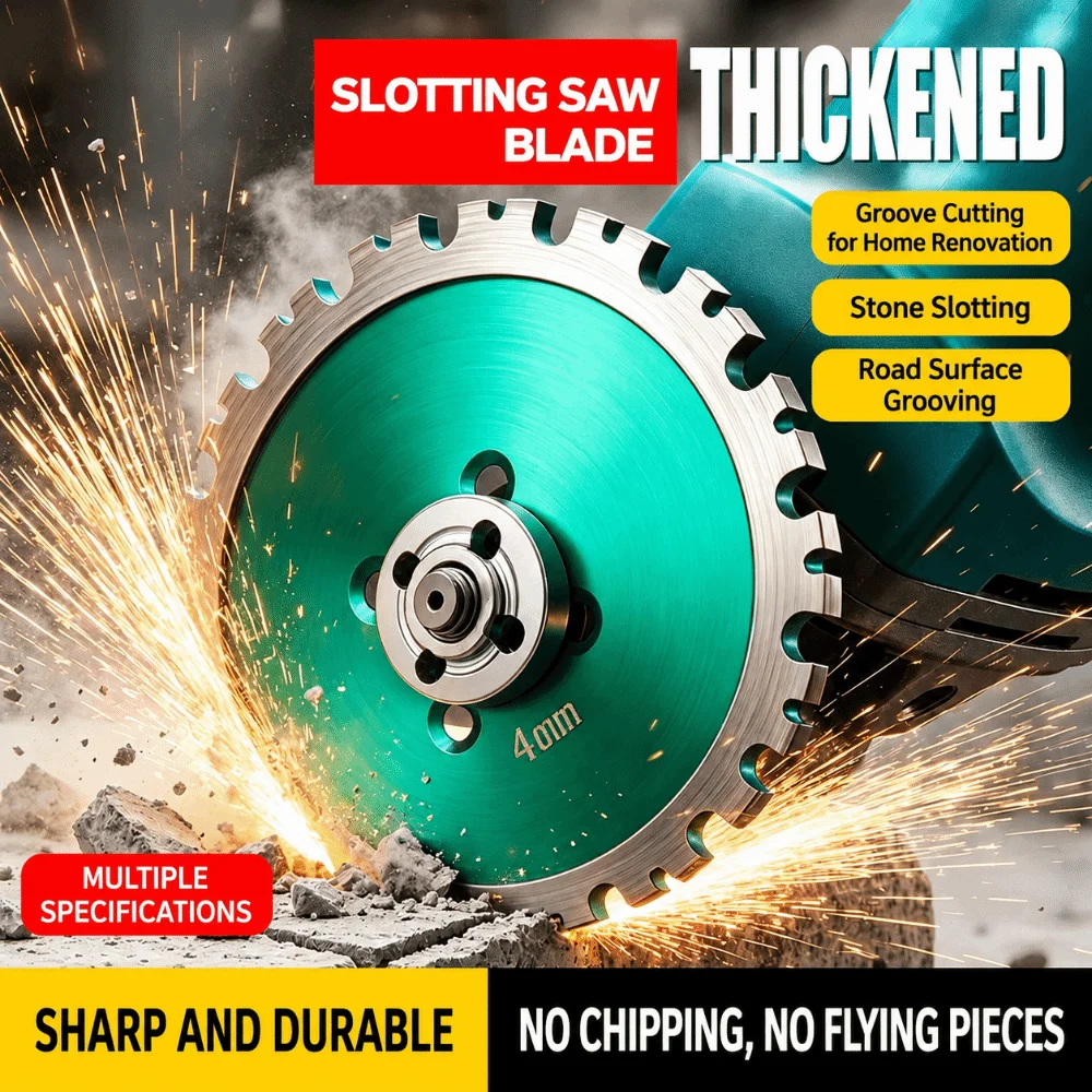 High Hardness Diamond Saw Blade Multi Size Diamond Grit Grinder Cutting Disc Thickened Body For Angle Grinder Road Cutting Disc