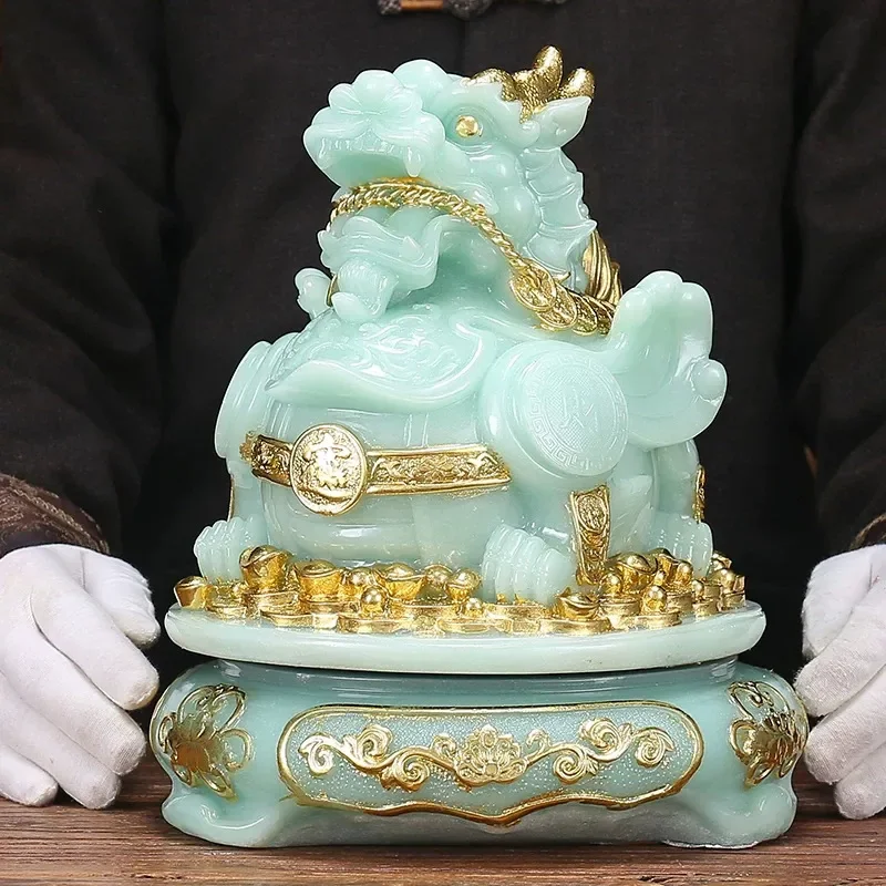 Recruitment rice jade Pixiu ornament Wangcai Piqiu Guochao store relocation opening gift living room office table decoration