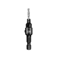 2 Setsx5pcs Countersunk Drill Hexagonal Handle Steel Hole Opener Set Wood Taper Hole Integrated Drill Bit-B61B