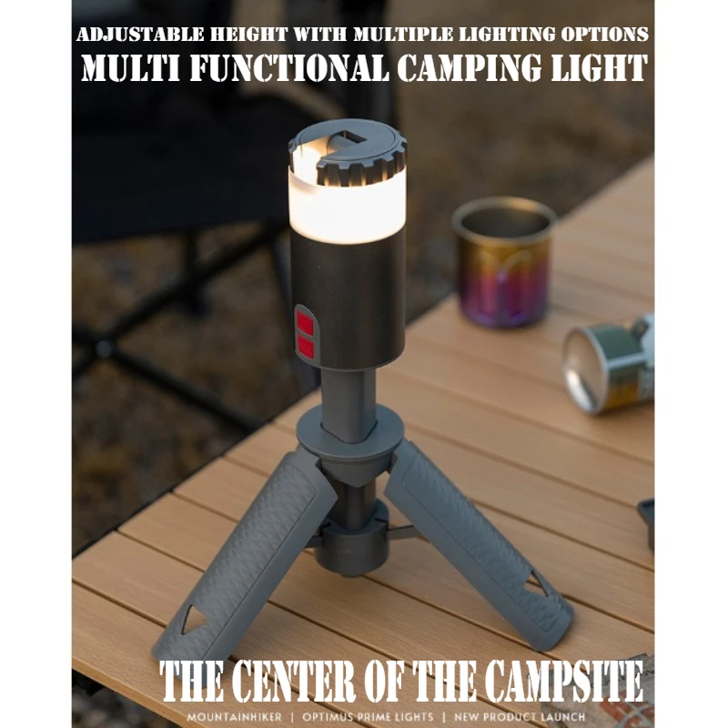 Outdoor Camping Ambient Light Three stage Raised Optimus Prime Multi-color Dimming Camping Light Long Battery Life Dark Night