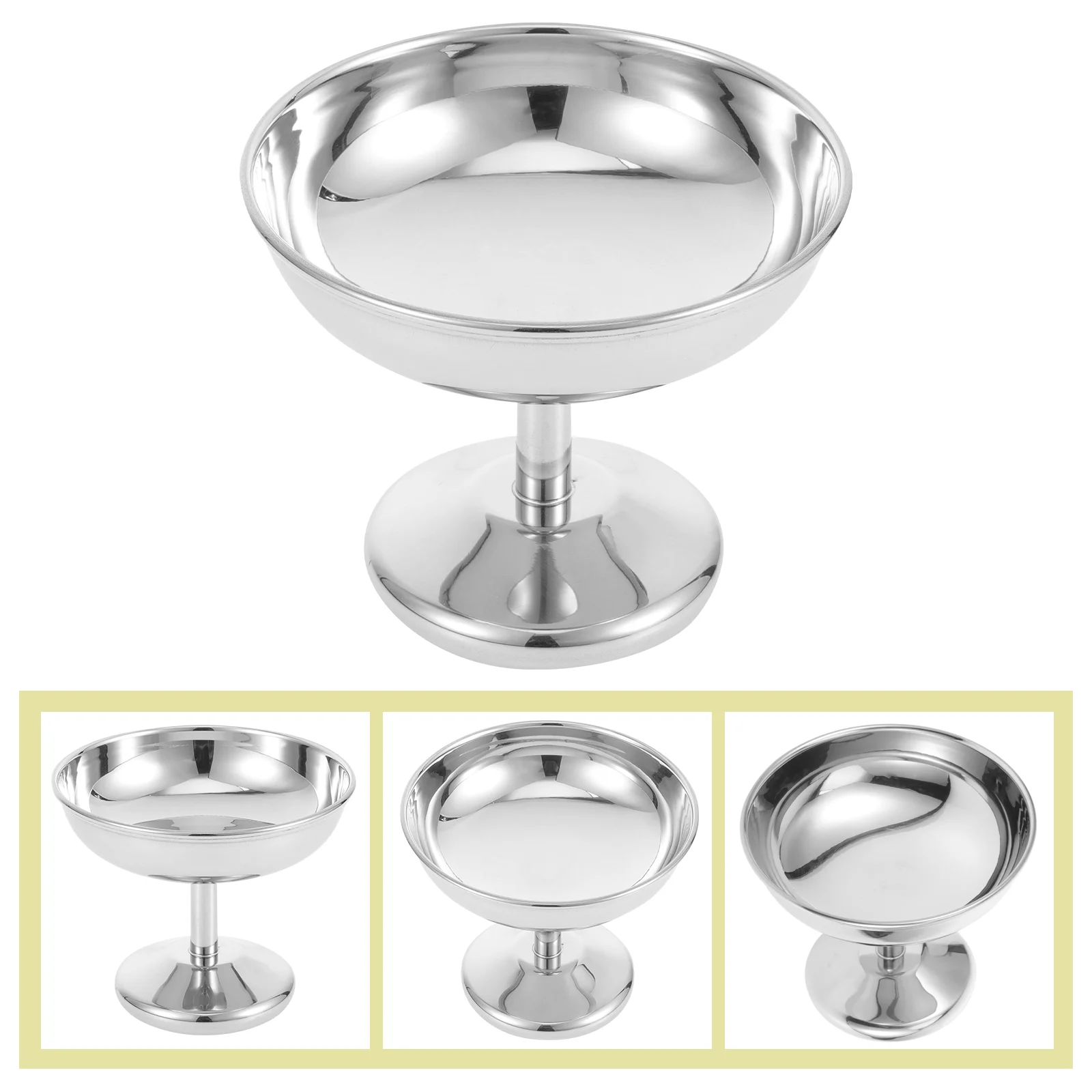 

Stainless Steel Salad Cup Ice Cream Bowl Dessert Fruit Milkshake Snack (Type D) 1pcs Cones Cups Appetizer