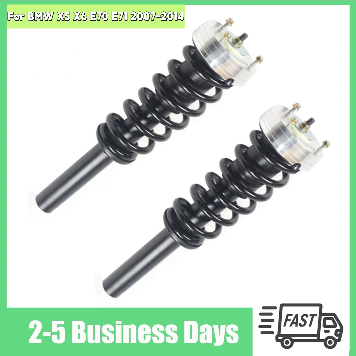 

Пара передних амортизаторов, подходящих для BMW X5 X6 E70 E71 2007-2014, передние левые и правые амортизаторы, комплект пневматической подвески Raplace