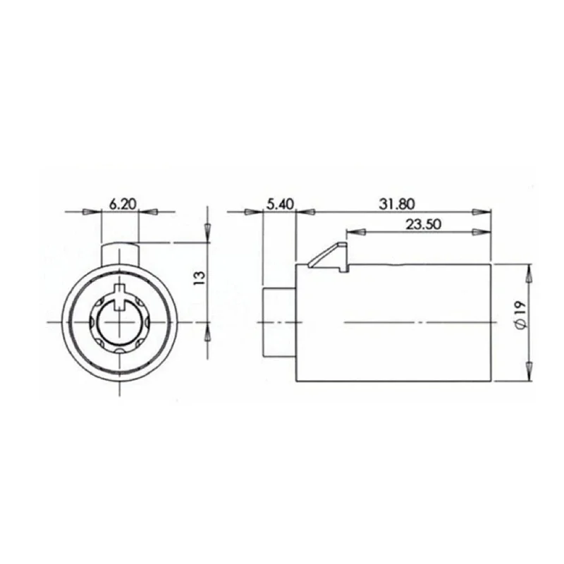 Khóa hợp kim Kích thước phổ biến Chìa khóa Máy bán hàng tự động lanh Khóa chống cạy