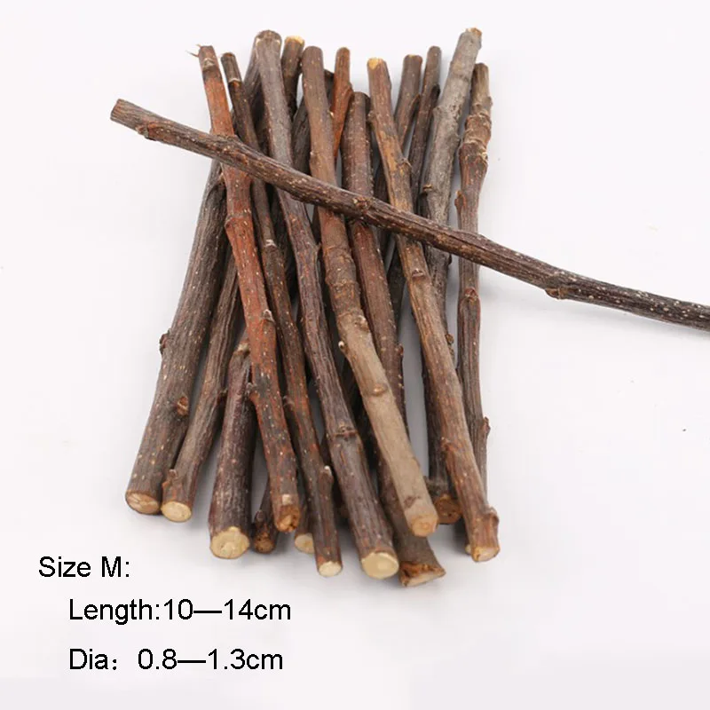 100g Teeth Grinding Apple Tree Stick Biting Tree Small Animal Toys for Hamster Guinea Pig Rabbit Squirrel Hedgehog