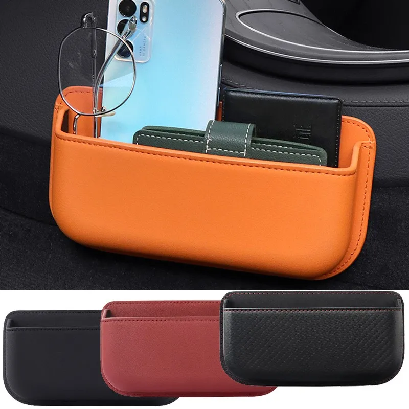 Auto Center Konsole/Tür Organizer Tasche Multifunktions Lagerung Box Für Karten Telefon Schlüssel Sammeln Fall Klebrige Tasche Zubehör
