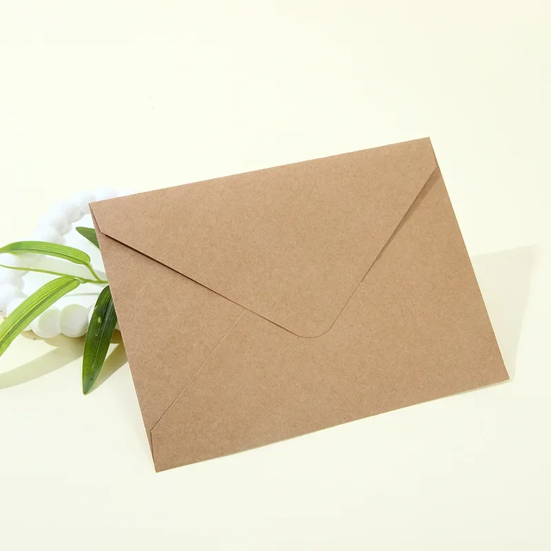 50pcs/lot Kraft Paper Envelope 140g Paper Postcards for Wedding Invitation 11x8cm Mini Envelopes Business Supplies Stationery