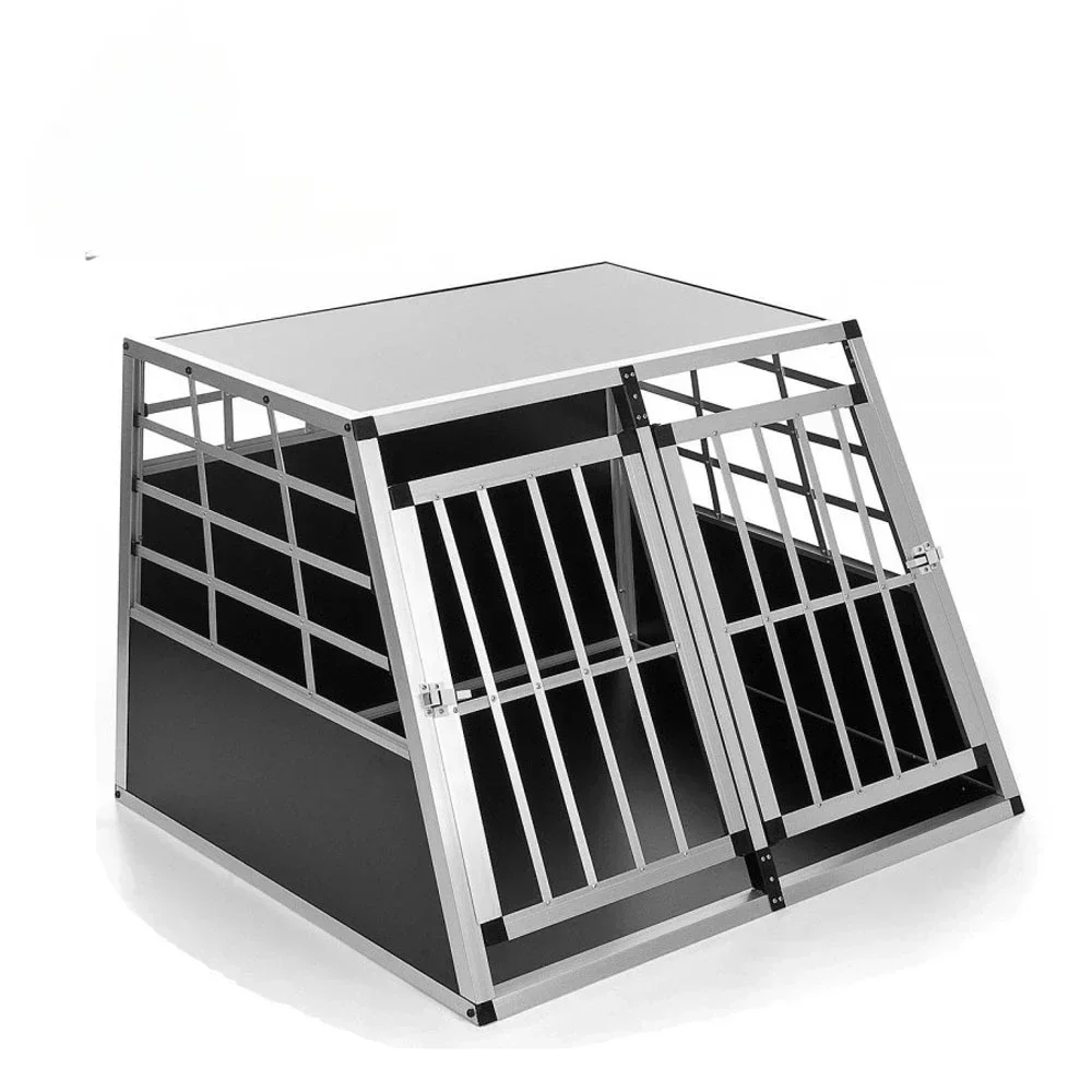 Aluminium Alloy Car Dog Crate Portable Out Special Self-driving Boot Pet Cage Dog Kennel