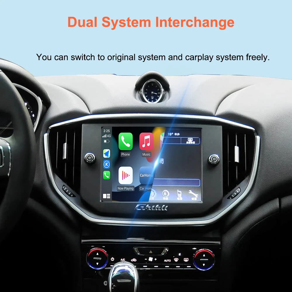 Bonroad Wireless Carplay Android Auto Interface Smart Decoder Box für Maserati Quattroporte Ghibli Airplay Mirror Retrofit Kit – Detail 6