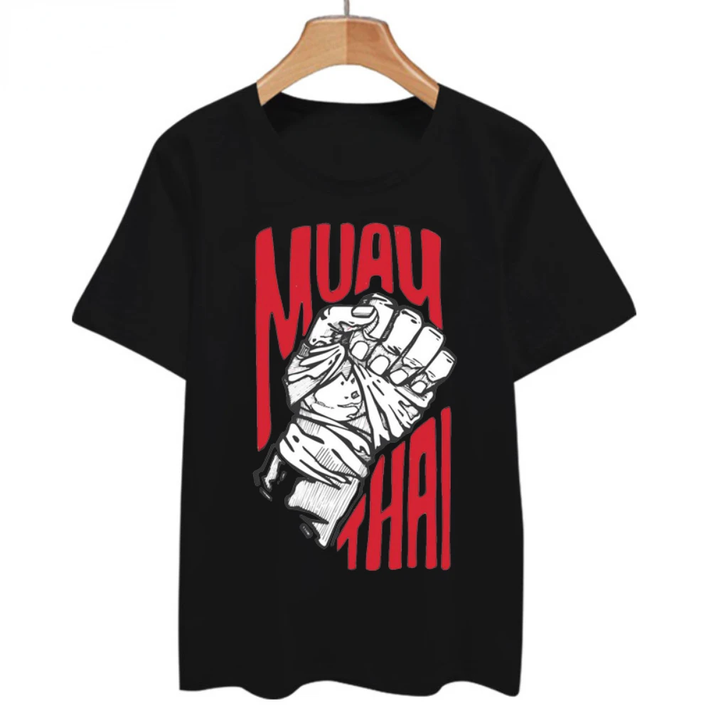 Thailand Kickboxing Boxing Tee Shirt Apparel T shirt for men sport cloth Classic Mens Muay Thai Combat Workout Tshirt