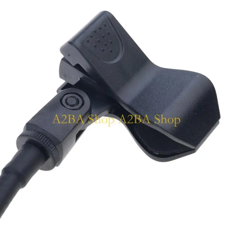 A2BA Universal Microphone Stand Holder Adjustable Gooseneck Tube Clamp Base Desktop Stage Performances Event