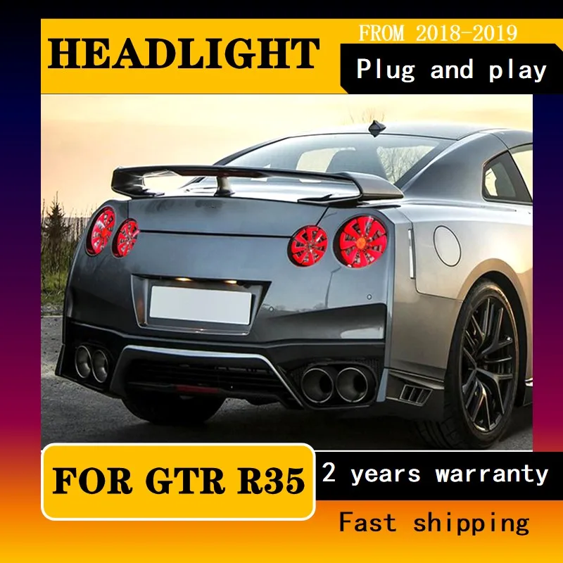 

Car Lights for Nissan GTR Tail Light 2007-2018 GT-R Stop Lamp Brake Signal DRL Fog Brake Turn Signal Reverse