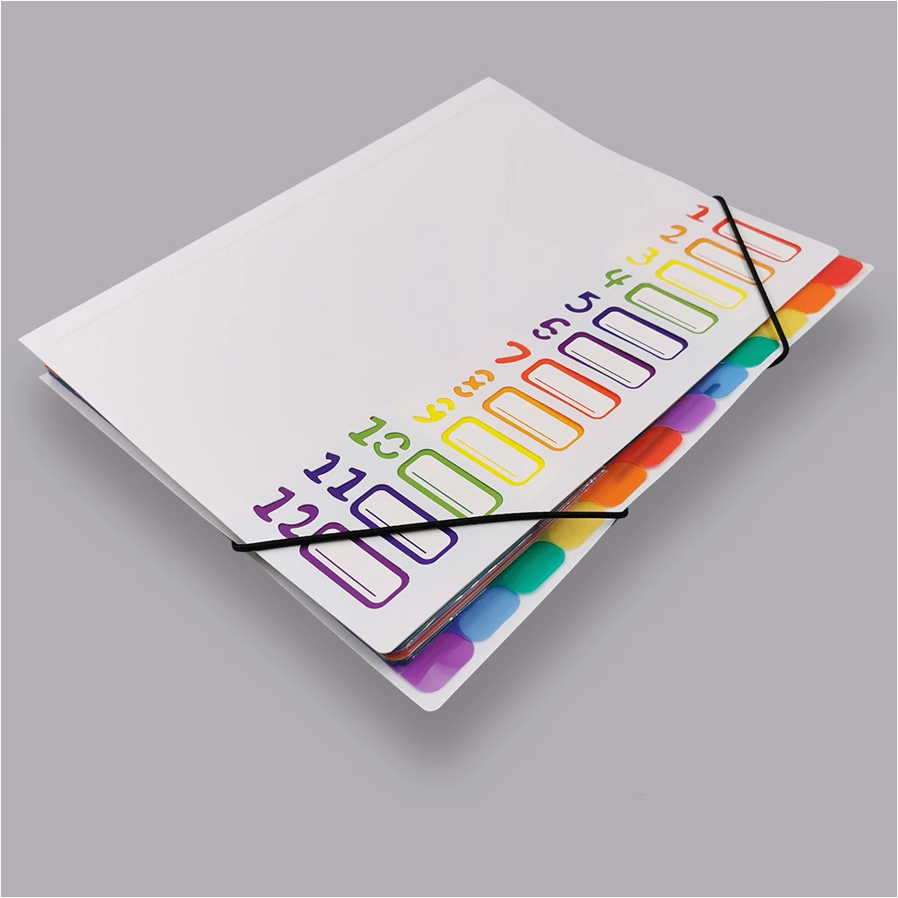 

Plastic Document Folder A4 Size Multi Layer File ganizer Portable Papers Receipt Holder Office Travel Student Business