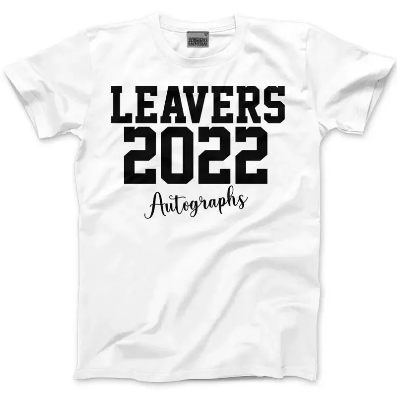 Leavers 2022 Autograph Kids T Shirtns Shirt Class Of Leaving School Year 6 11