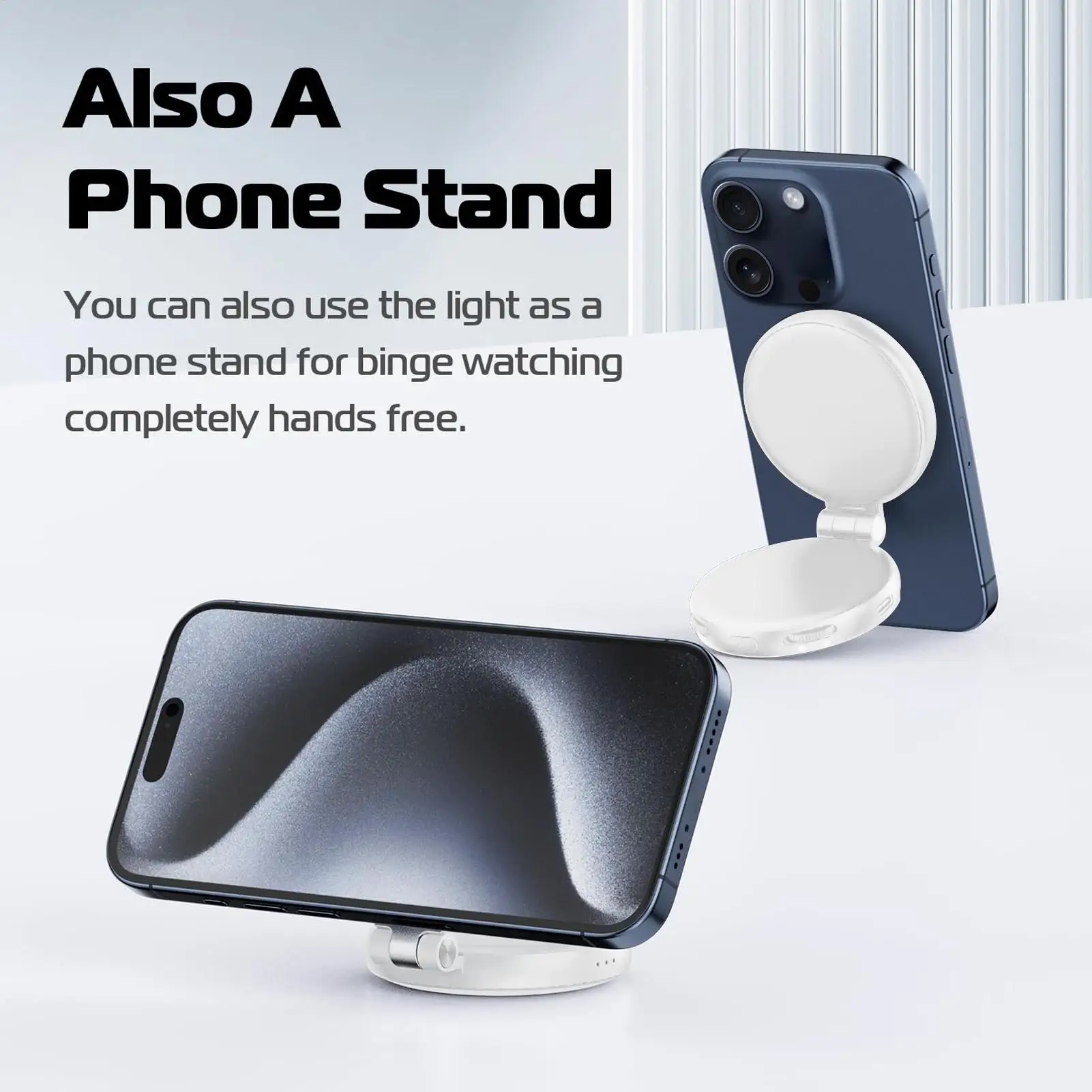 Phone Clip Light Magnetic Fill Phone Light For Video Recording 3 Modes Adjustable Lighting For Makeup Laptop Webcam Camera Vlog